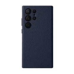 Melkco Origin Series Premium Leather Regal Snap Magsafe Cover For Samsung  S24 Ultra  - Dark Blue